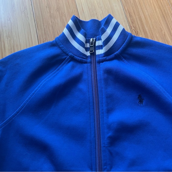 Polo Ralph Lauren Kids Double-Knit Track Jacket size 6 Blue - Picture 2 of 9